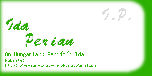 ida perian business card